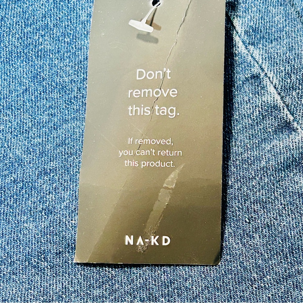NAKD jeans Straight High Waist jeans button fly stretchy New women size 25 - Picture 10 of 13